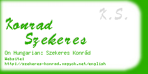 konrad szekeres business card